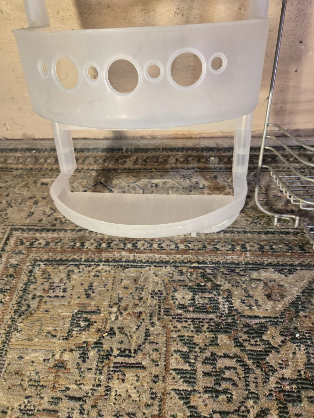 Lot Of Three Over The Shower Caddies Plastic Metal And Bronze